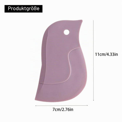 3x Pinguin-Schaber Set | Silikon Pfannenschaber & Reiniger