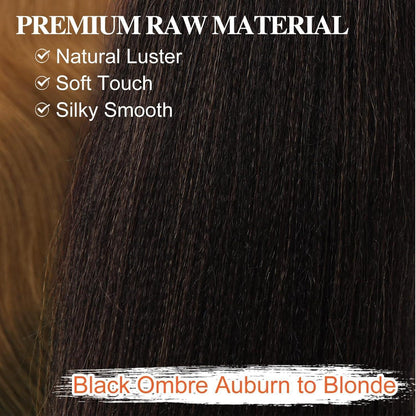 66cm Ombre Braiding Haarverlängerungen – 8er Pack – T1B/30/27