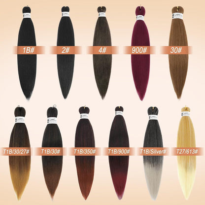 66cm Ombre Braiding Haarverlängerungen – 8er Pack – T1B/30/27