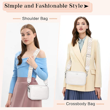 Damen Umhängetasche PU Leder Schultertasche Crossbody Bag mit