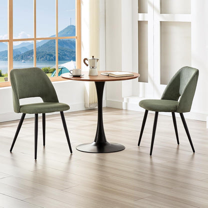 Esszimmerstühle 6er Set, Samt, Grün – Gepolsterte Stühle für Küche & Wohnzimmer