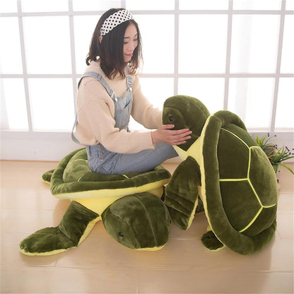 Großes Plüsch Schildkröten Kuscheltier 65cm Grün