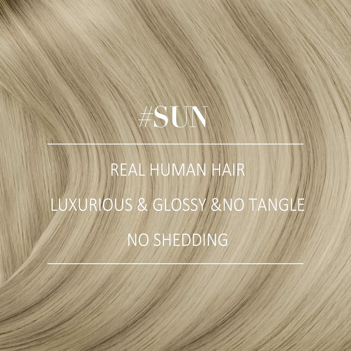 Echthaar Clip-in Extensions Ombre Blond 45cm