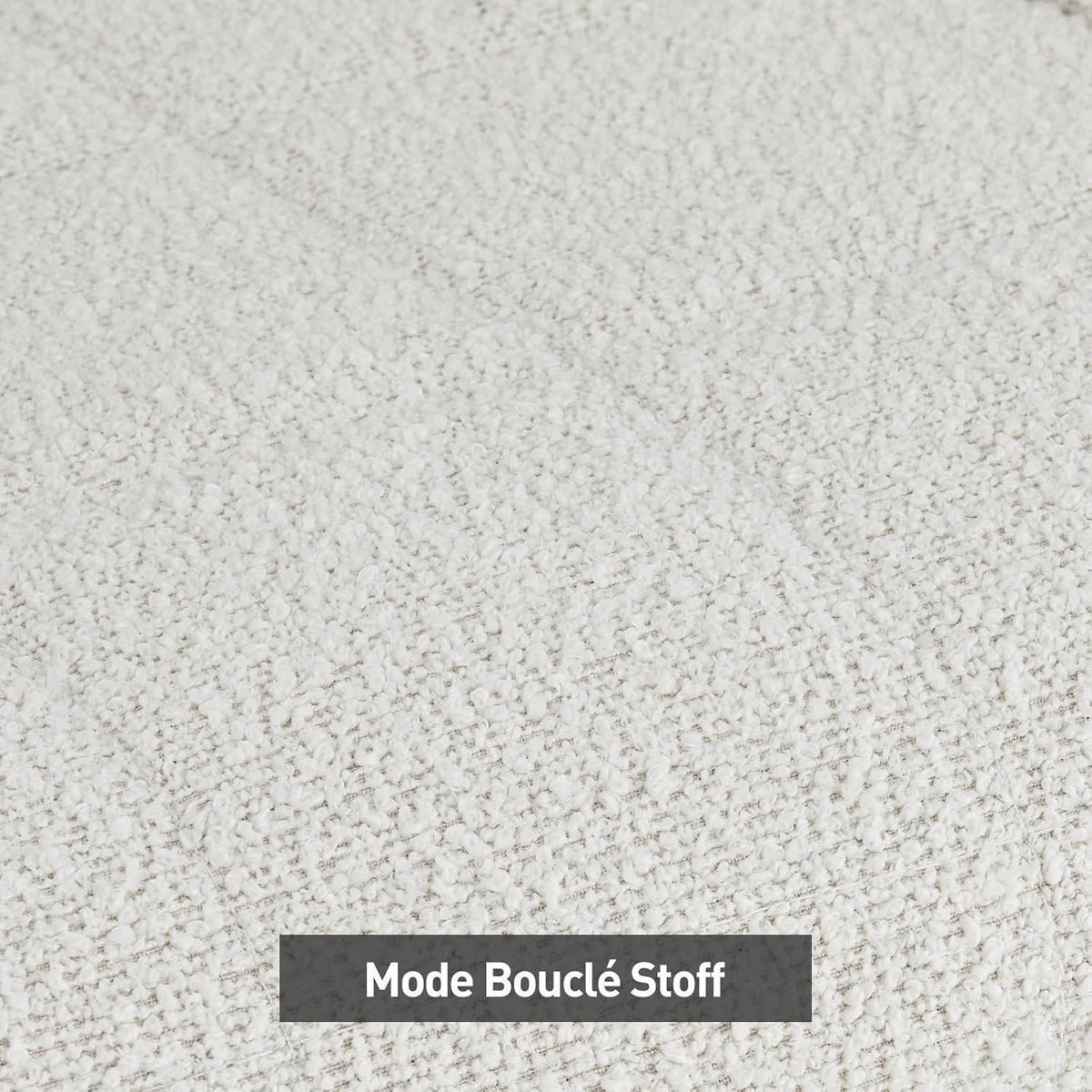 Bouclé Esszimmerstühle 2er Set Beige & Nebelweiß