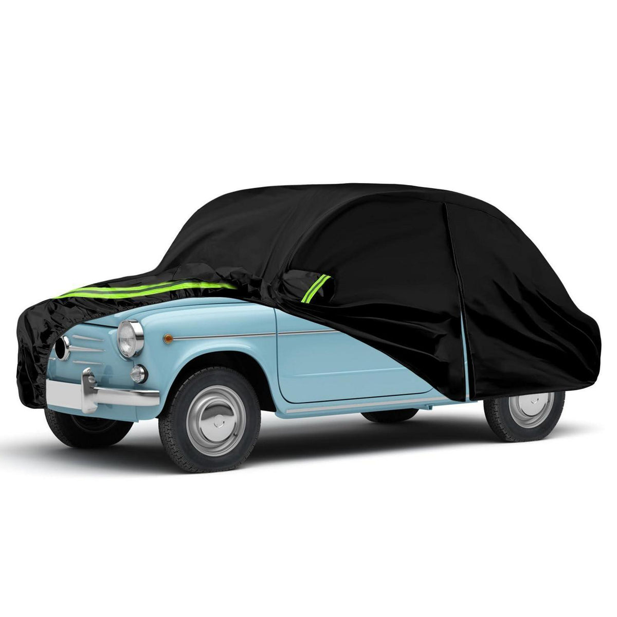 Autoabdeckung Vollgarage für Fiat 600 1955-1969, wasserdicht & atmungsaktiv