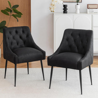 Esszimmerstühle 6er Set Schwarz – Modern & Komfortabel