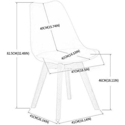 Esszimmergruppe 110cm Esstisch mit 4 Stühlen Weiß/Khaki