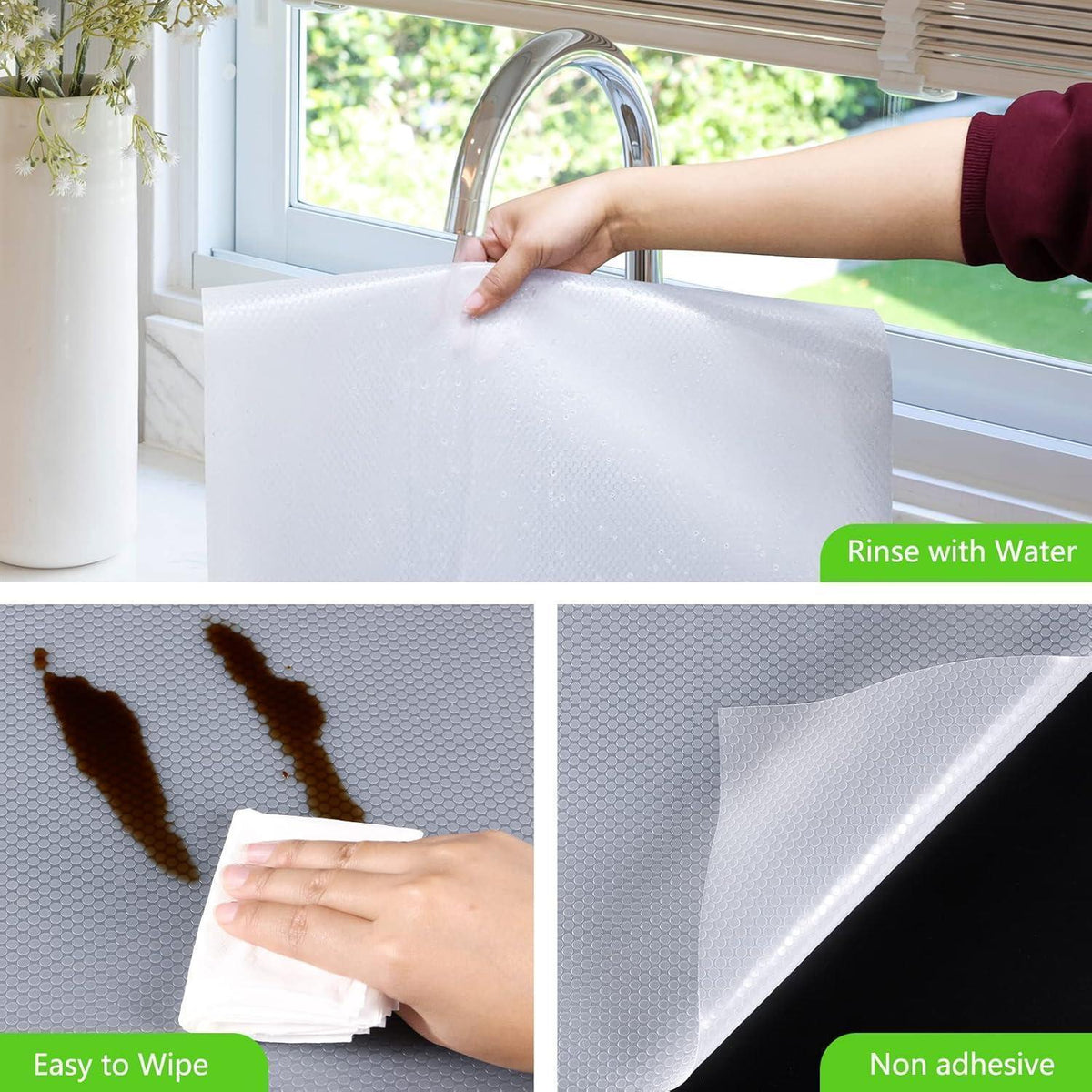 Schubladenmatte Transparent EVA 60x200cm Wasserdicht & Rutschfest