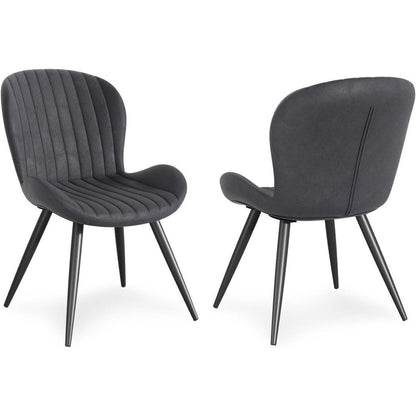 Esszimmerstühle 6er Set Dunkelgrau – Ergonomisch & Robust