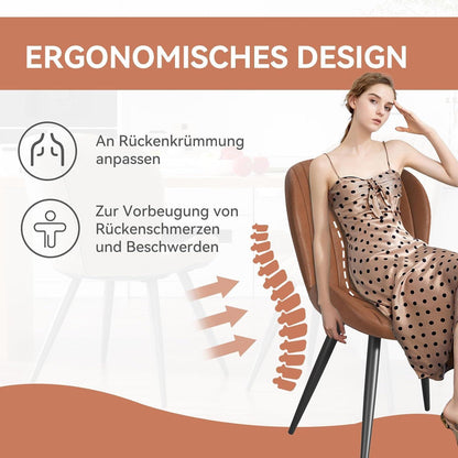 Esszimmerstühle 4er Set Braun – Ergonomisch & Robust