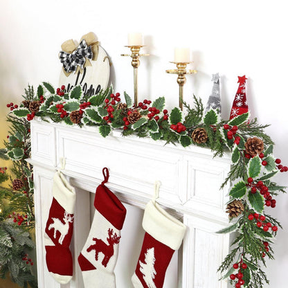 Künstliche Beerengirlande 4m – 2er Set für Weihnachtsdeko