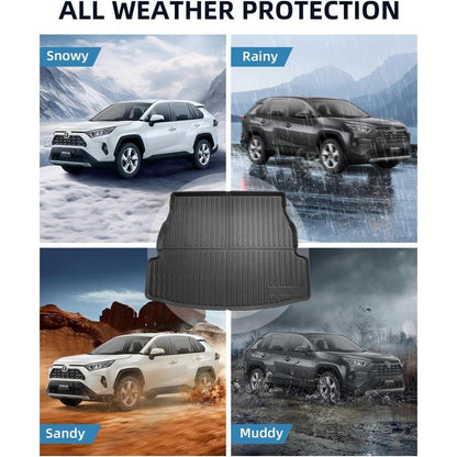 Kofferraummatte Toyota RAV4 XA50 2019-2025, TPE Schutzwanne Schwarz