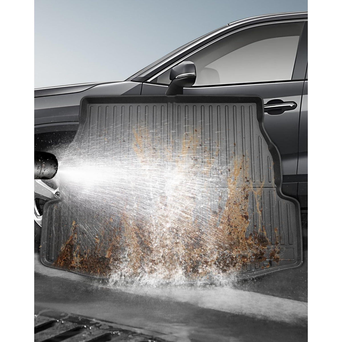 Kofferraummatte Toyota RAV4 XA50 2019-2025, TPE Schutzwanne Schwarz