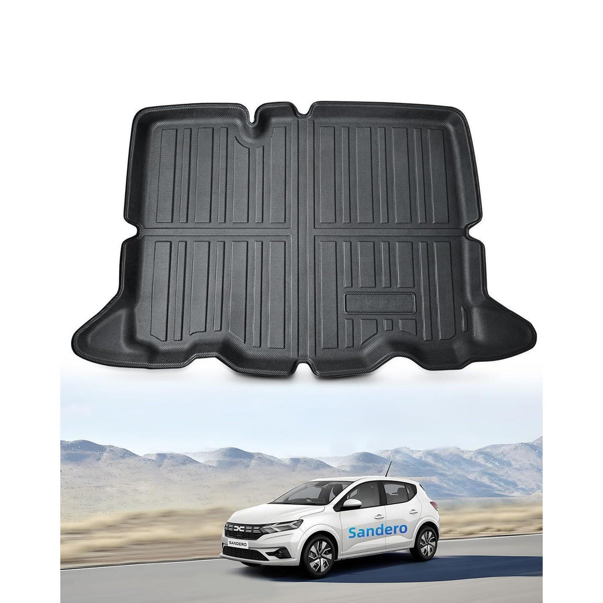 Kofferraummatte TPE für Dacia Sandero 3 / Stepway 2021-2026