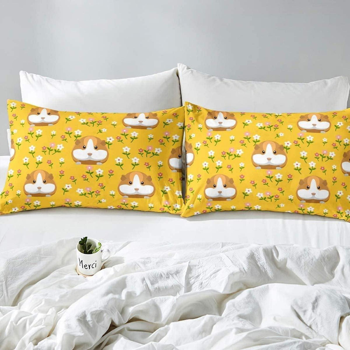 Kinder Bettwäsche Set Meerschweinchen 220x240cm Tier Design