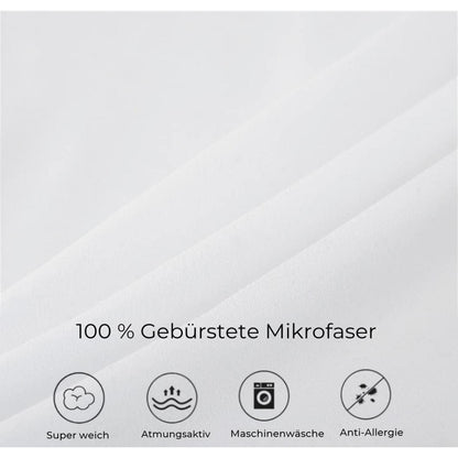 Blumen Bettwäsche Set 135x200 - Bunt Orange Floral Mikrofaser