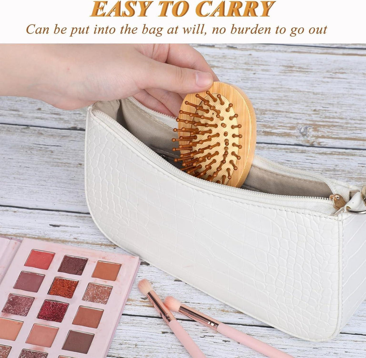 Kopfhaut Massagebürste Bamboo Brush Haarbürste Holz Natural Bamboo