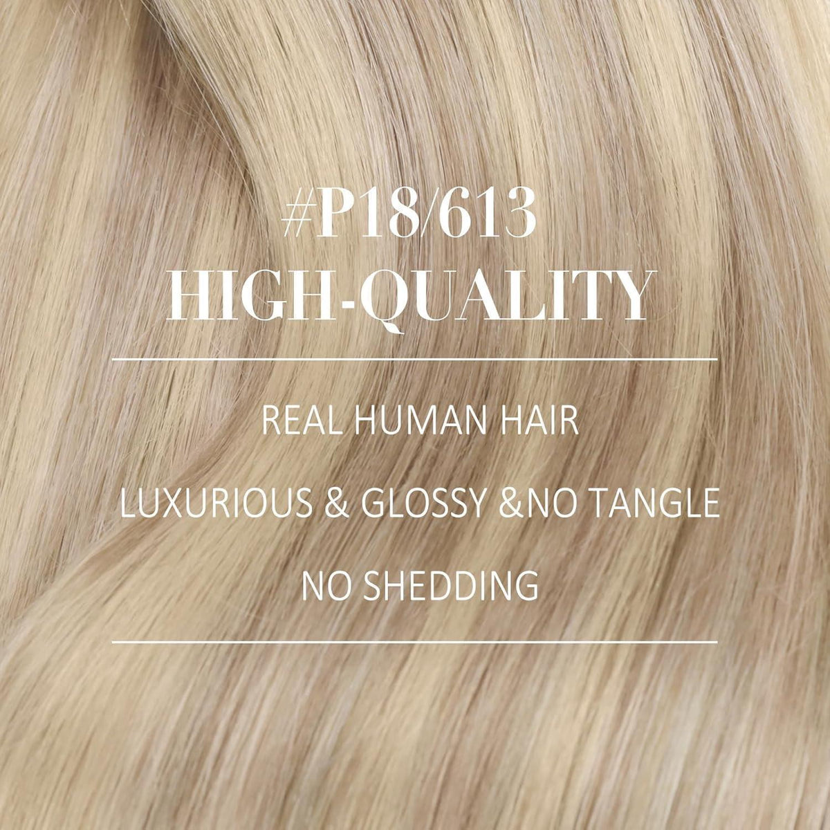 Aschblond Nanoring Extensions Echthaar 45cm – Haarverlängerung
