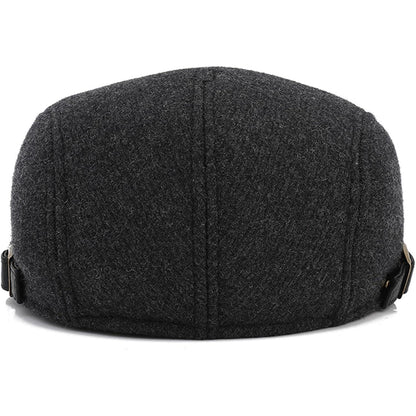 Schiebermütze Herren Flatcap Schwarz – Bequeme Baskenmütze