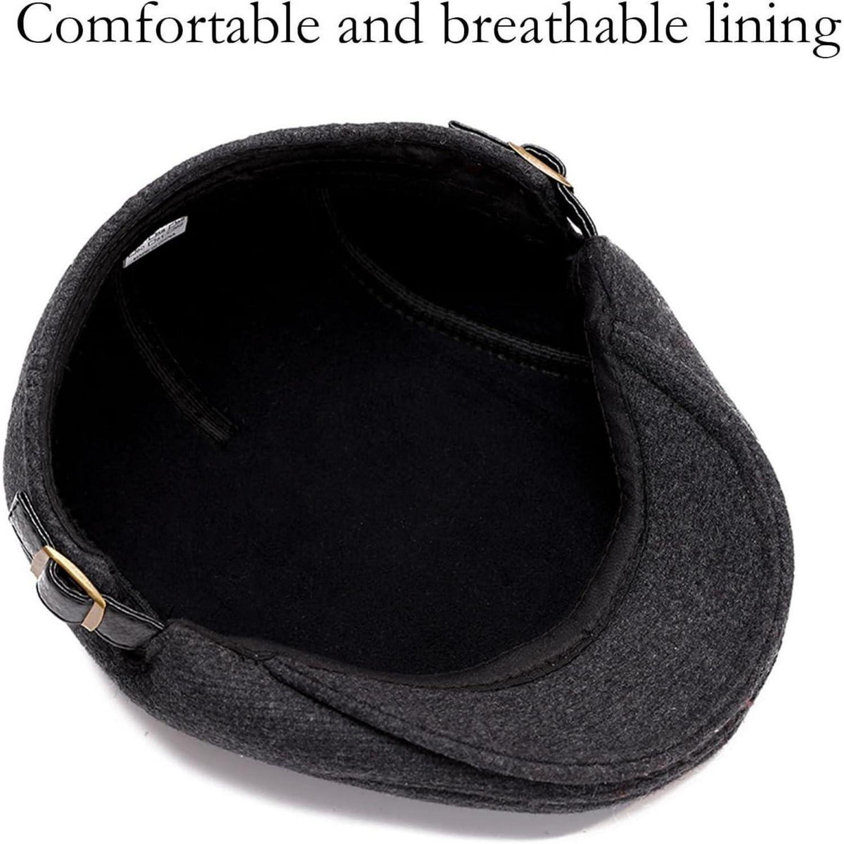 Herren Schiebermütze kariert – Flatcap für Herbst & Winter