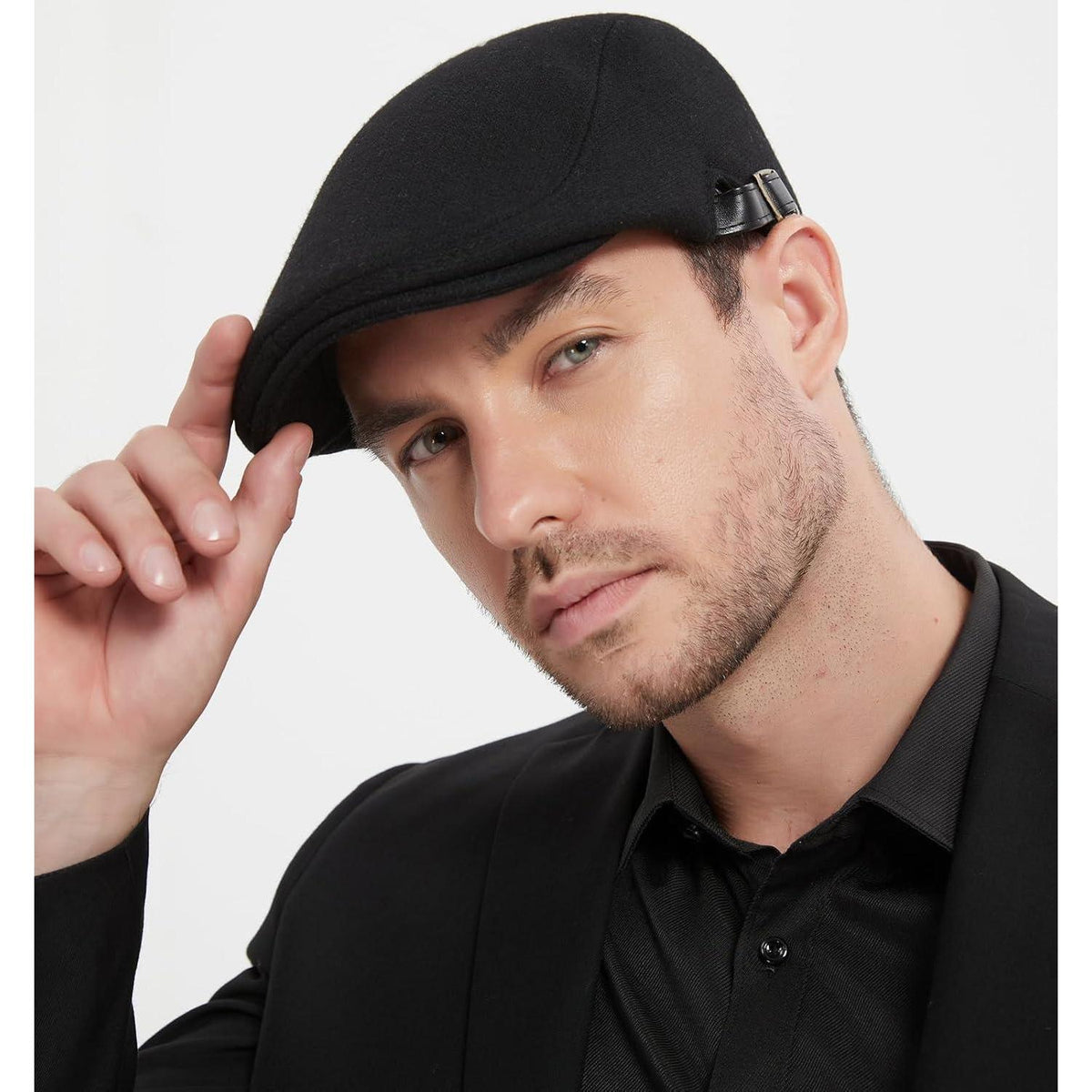 Herren Schiebermütze kariert – Flatcap für Herbst & Winter