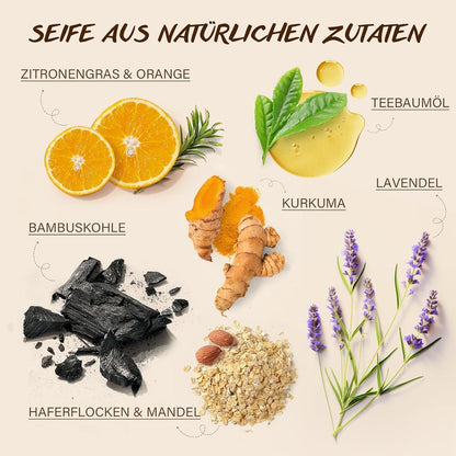Naturseifen Geschenkset | Bio Bade Seife mit ätherischen Ölen