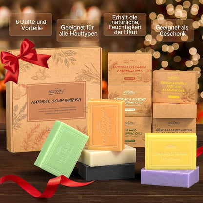 Naturseifen Geschenkset | Bio Bade Seife mit ätherischen Ölen