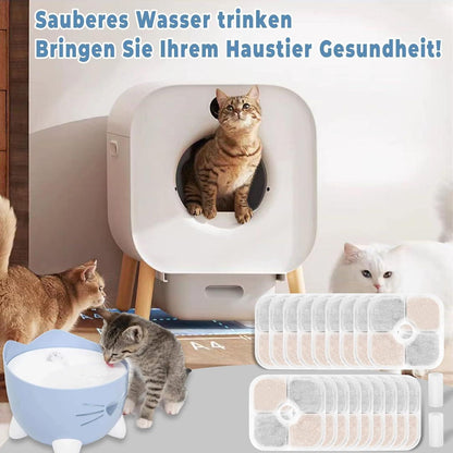 18x Katzenbrunnen Filter für Catit Pixi | Ersatzfilter mit Schläuchen