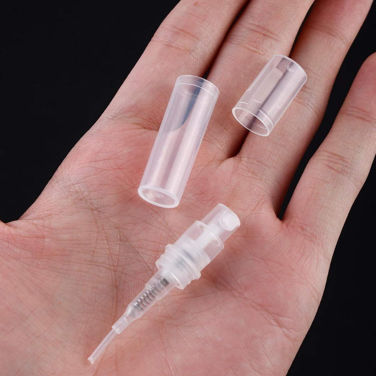 100x 2ml Mini Sprühflaschen leer, nachfüllbar, für Parfüm & Proben
