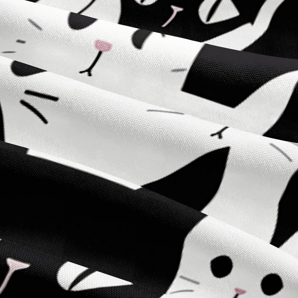 Halloween Bettwäsche Set 135x200 - Katze Schwarz Weiß 3D