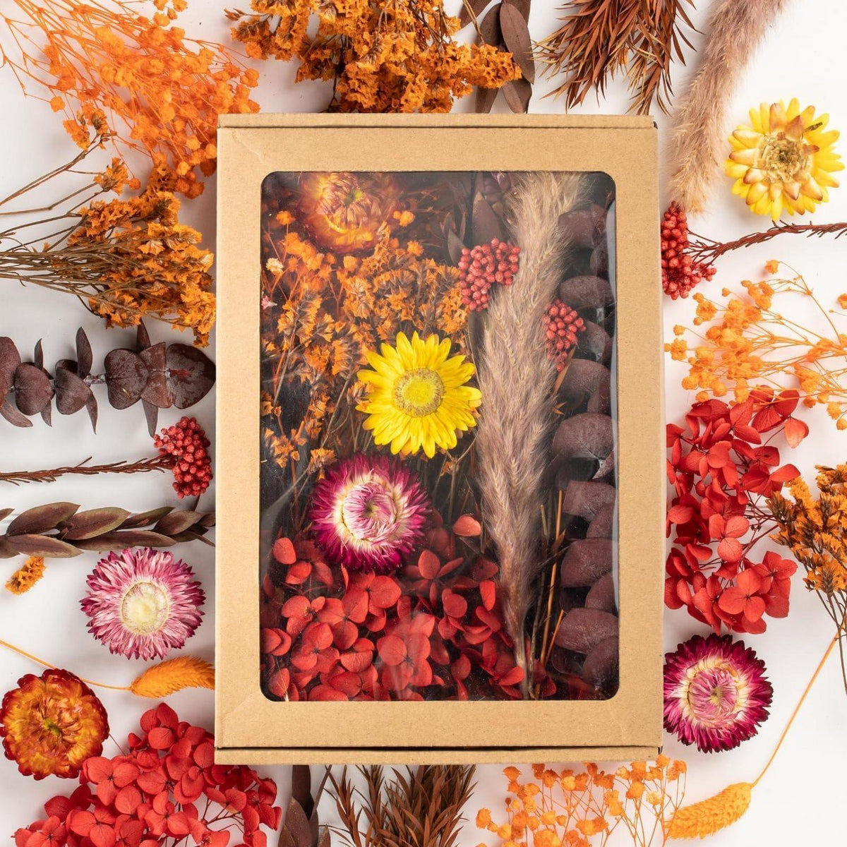 Trockenblumen Set Mini Bunt für DIY Tischdeko & Scrapbooking