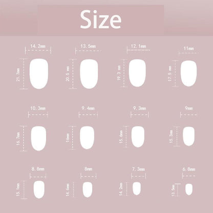 24 Französische Mandel-Nägel – Rosa Weiß Design & Klebesticker