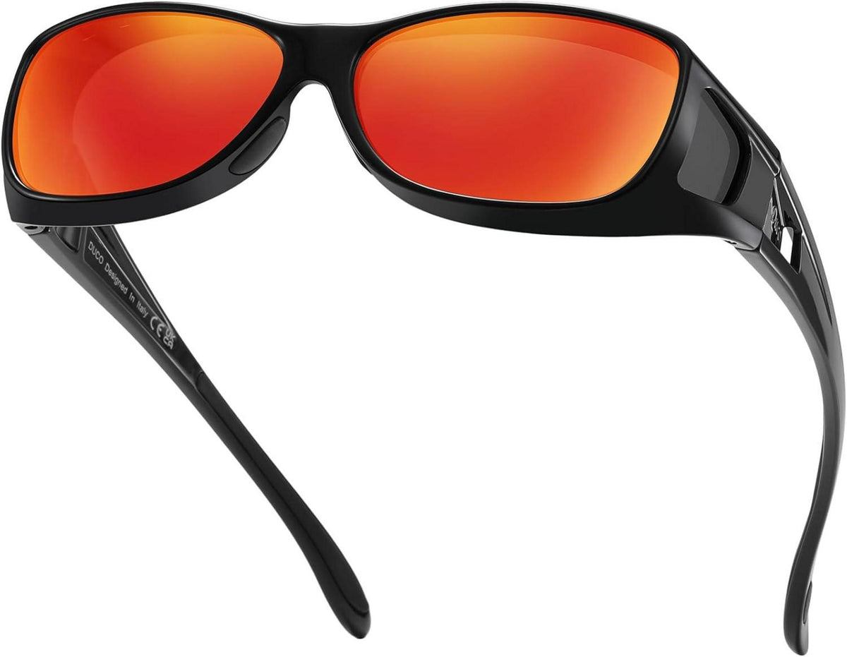 Polarisierte UV400 Schutz Sonnenbrille Wrap Around Fit-over für