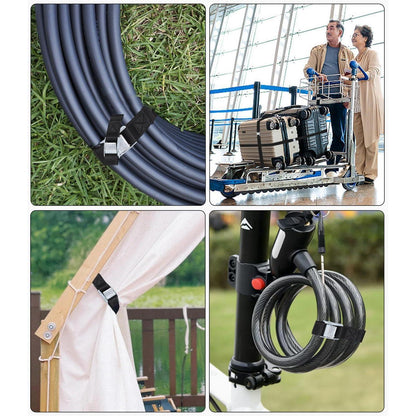 8x Spanngurte 100cm – Kurz & Verstellbar für Fahrrad & Motorrad