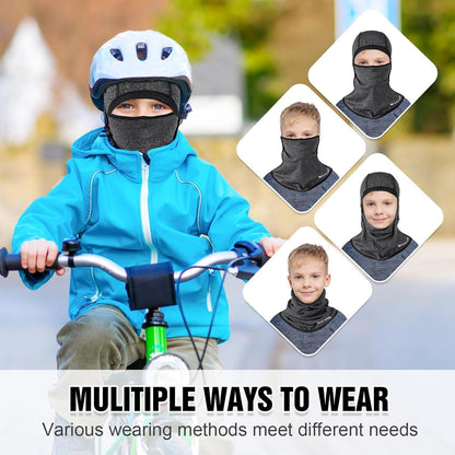 Kinder Sturmhaube Fleece Warm & Winddicht für Winter Outdoor Sport