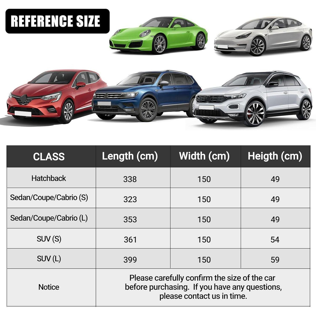 Halbautoabdeckung für Opel Corsa D & Renault Clio – UV-Schutz