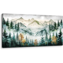 Leinwandbild Grüne Berge 50x100 cm für Wohnzimmer & Büro