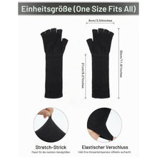 Fingerlose Handschuhe Unisex Lange Strick Armstulpen für Damen Herren