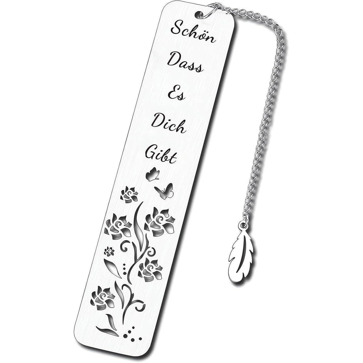 Personalisiertes Lesezeichen "Schön dass es Dich gibt" - Geschenk für Sie