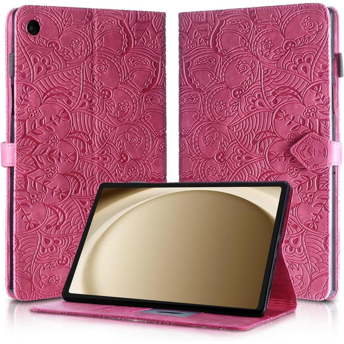 Schutzhülle für Samsung Galaxy Tab A9+ 11 Zoll, Rosenrot