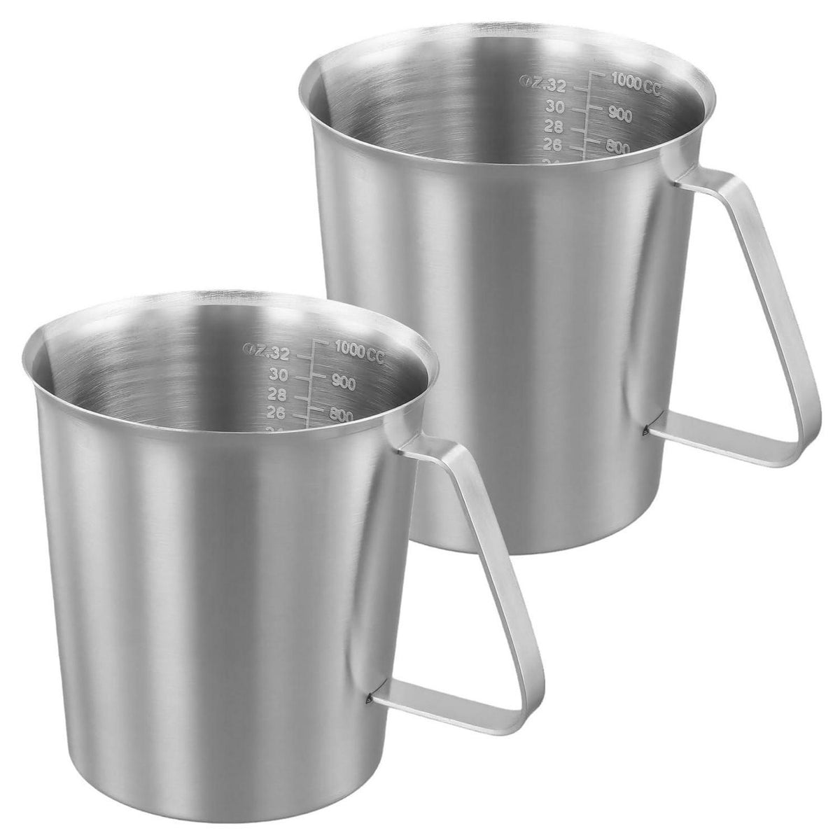 Edelstahl Messbecher 500ml mit Griff & Ausgießlippe