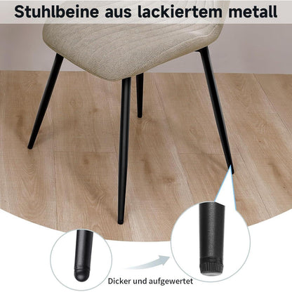Esszimmergruppe mit Esstisch & 4 Stühlen – Modern & Komfortabel