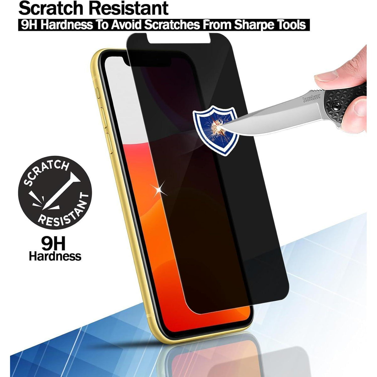 3x Sichtschutz Panzerglas iPhone 12/12 Pro 6.1" Anti-Spähen