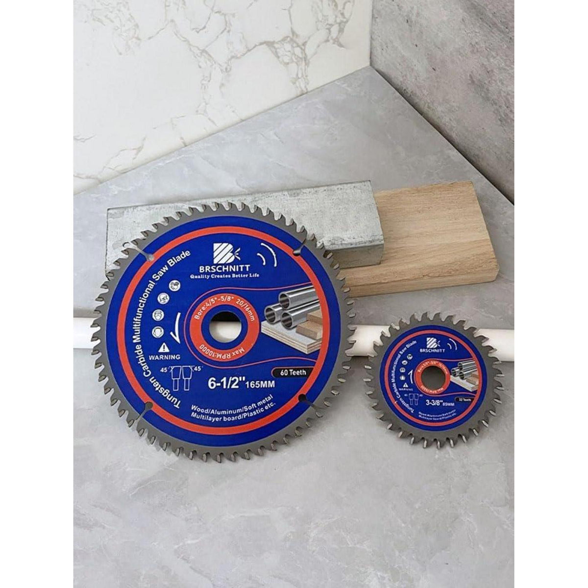 Kreissägeblatt 216mm 60T für Holz, Metall & Alu (6 Stück)