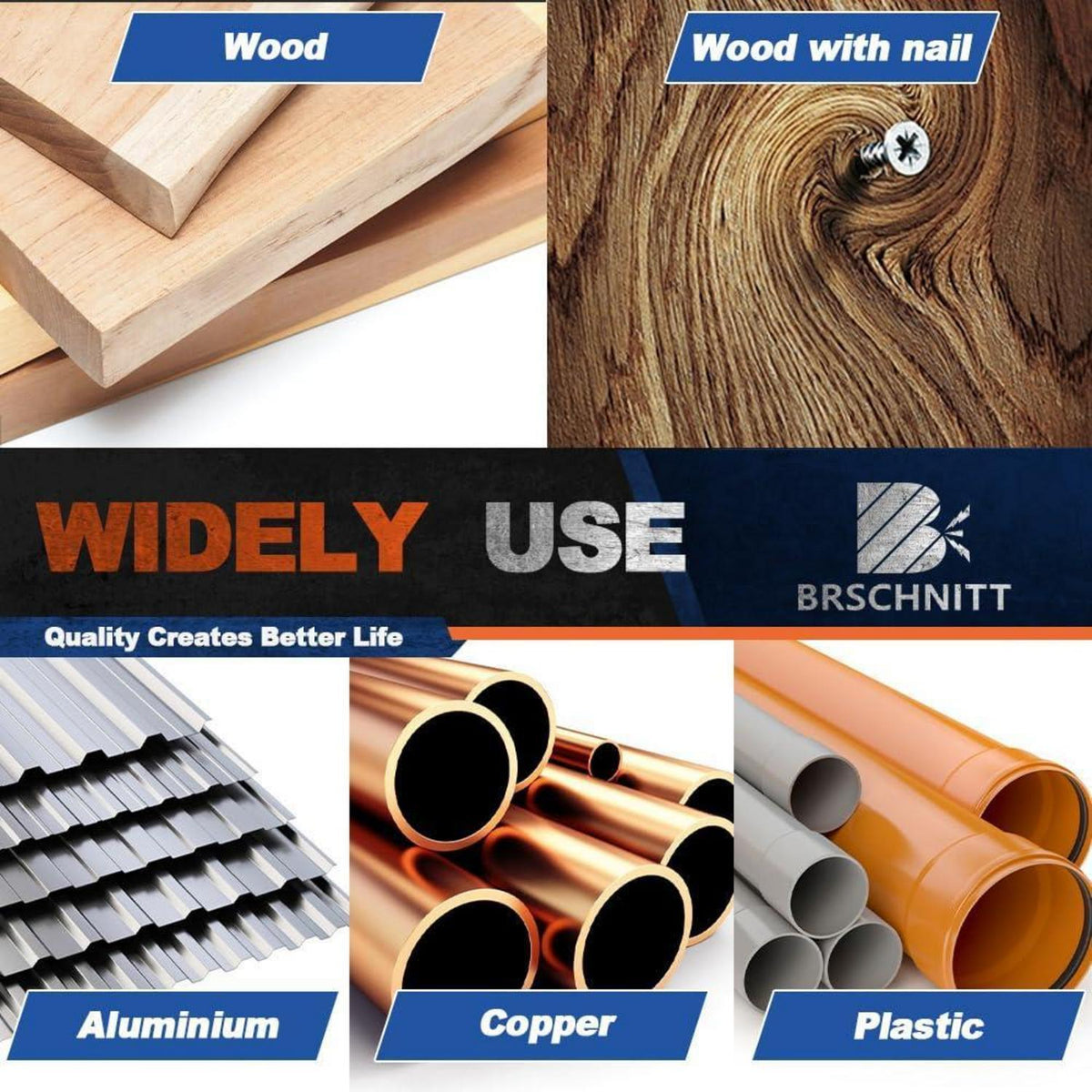 Kreissägeblatt 216mm 60T für Holz, Metall & Alu (3 Stück)