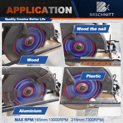 Kreissägeblatt 165mm 60T für Holz, Metall & Alu (5 Stück)