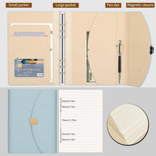 FYY A5 Binder Notizbuch Planer mit gefüttertem in Lederoptik