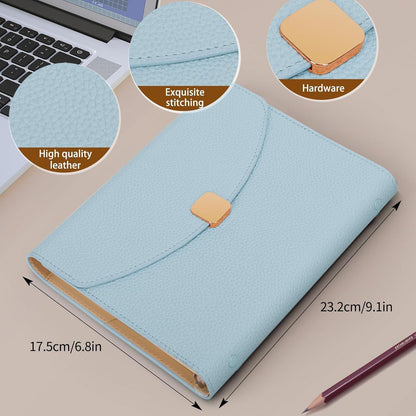 FYY A5 Binder Notizbuch Planer mit gefüttertem in Lederoptik