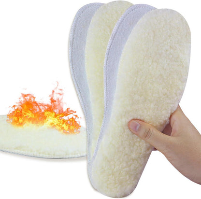 2er Pack Warme Winter Einlagen aus Schafwolle - Atmungsaktiv