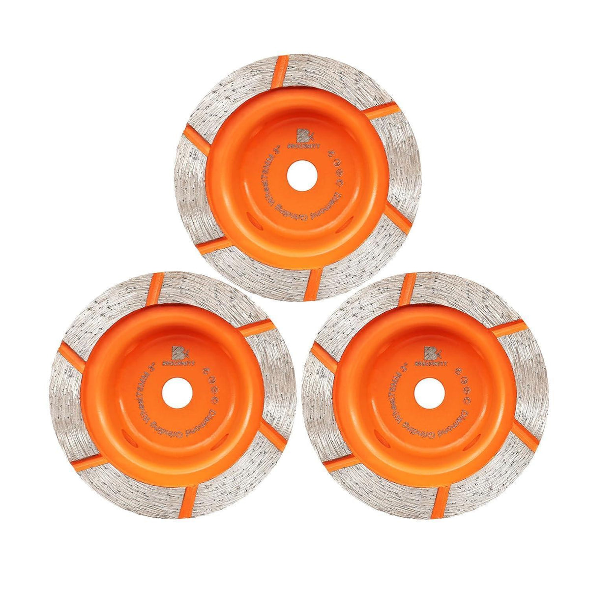Diamant Schleiftopf 75mm für Beton & Stein (3 Stück)